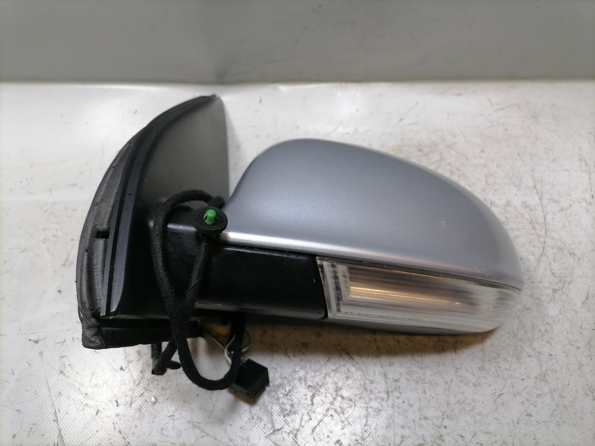 VW Golf 5 original T&uuml;r Au&szlig;enspiegel links elektrisch verstellbar LA7W Reflexsilber Flie&szlig;heck Bj.2008